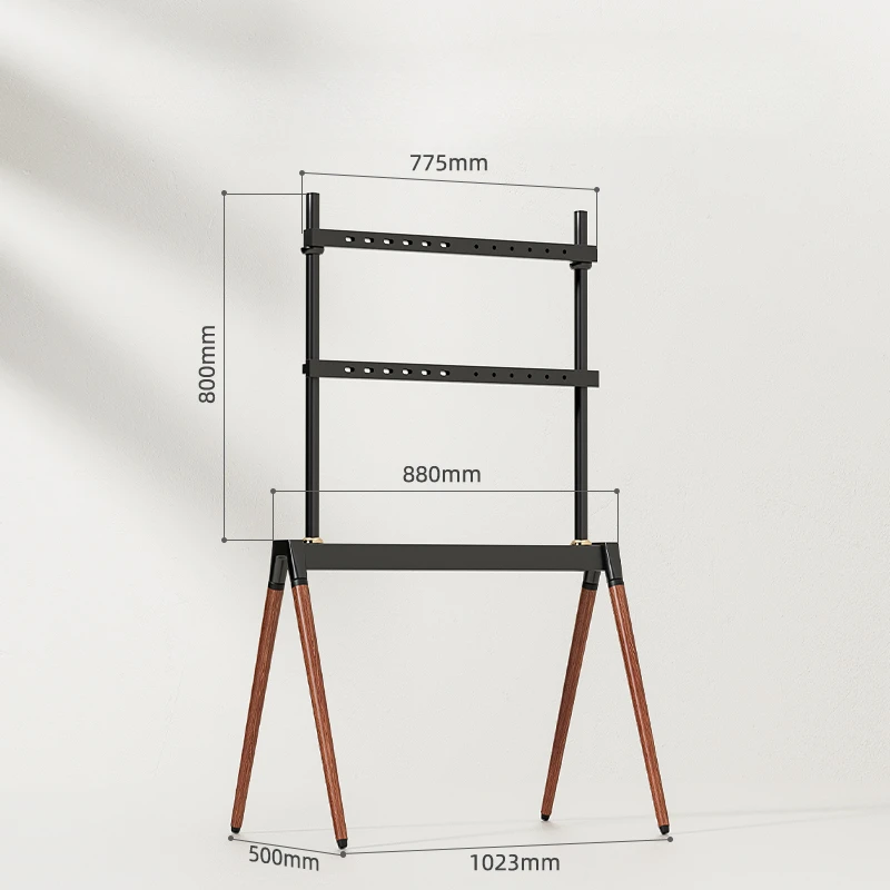 Porta Tv Da Pavimento In Legno Massello Artistico Semplice 50 55 65 75 Gancio Mobile Da 85 Pollici