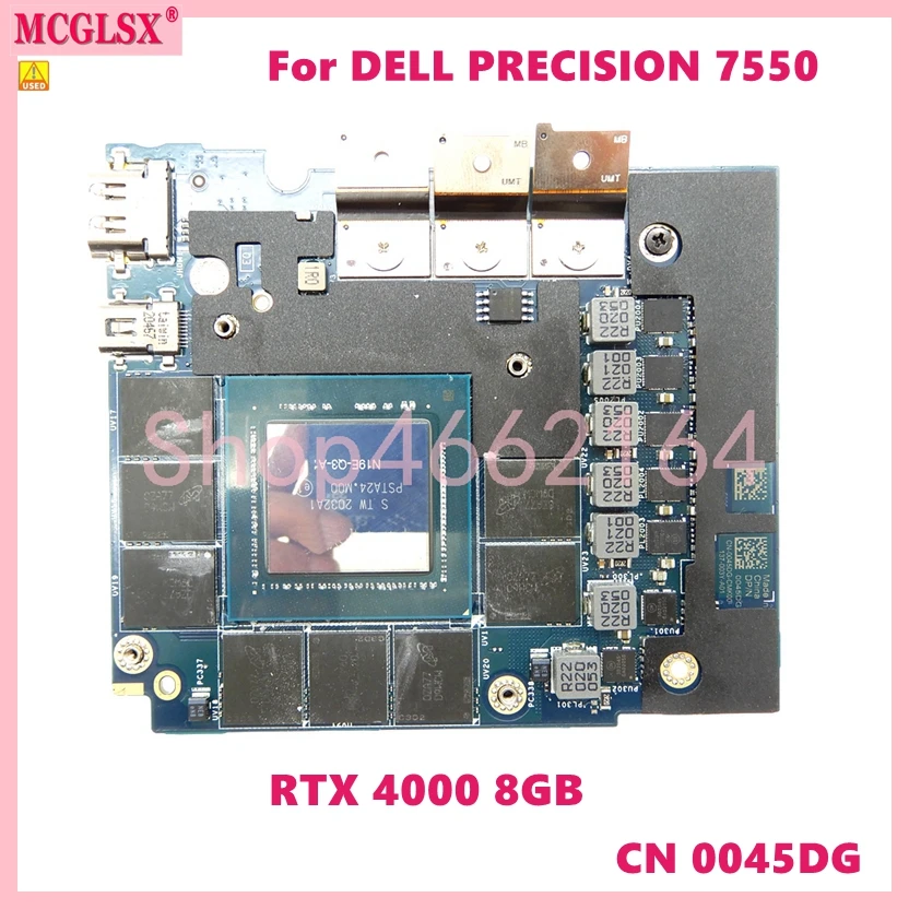 Rtx4000-8Gb N19E-Q3-A1 Cn-0045Dg Scheda Grafica Video Per Scheda Madre Portatile Dell Precision 7550 Spedizione Gratuita Usata