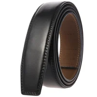 3.5cm Belt No Buckle Cow Genuine Leather Belt Body for Automatic Buckle High Quality Black Brown Belts Without Buckle Cowskin - Image 2
