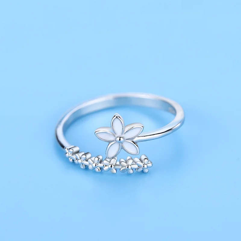 Hot 925 Sterling Silver Ring AAA Zircon Adjustable Simplicity Fashion Exquisite Women Jewelry Accessories Wedding Party Gift 5