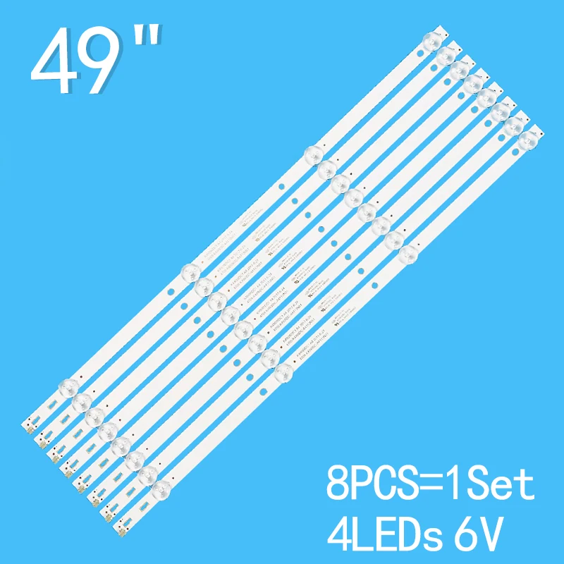 LED backlight strip for 4708-K49WDC-A3113N01 A2213N01 K490WDC1 A2 49BDL3056Q 49LK5400PLA 49UK950 49U5070 49PUF6032 49U5070 led backlight strip 4 lamp for philips k490wdc1 49u5070 4708 k49wdc a4113n01 a2213n01 49puf6032 t3