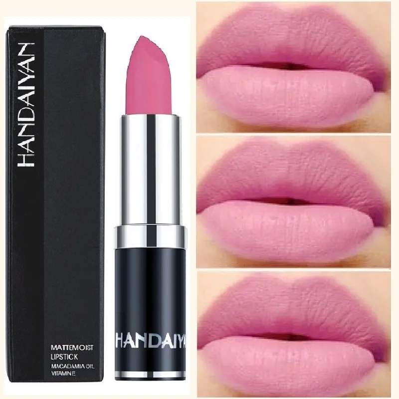 

Matte Pink Lipstick Velvet Red Lip Stick Waterproof Long Lasting Lipstic Cute Lipstick Women Makeup Cosmetics