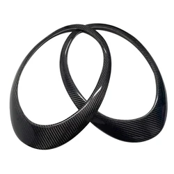 For 997 GT3 Real Carbon Fiber Headlight Trim Cover Eyebrow Eyelid Frames For-Porsche 911 997.1 Carrera/S Turbo 2005-2011