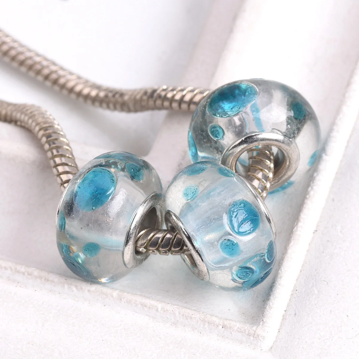 Peggy - Applique Multicolor In Vetro Di Murano Lavorato Rigadin Colorato - Foto 8