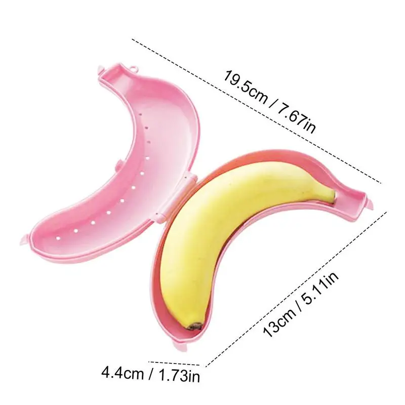 휴대용 야외 바나나 보호 상자, 3 가지 색상 선택 가능, 실용적이고 귀여운 바나나 보관 액세서리