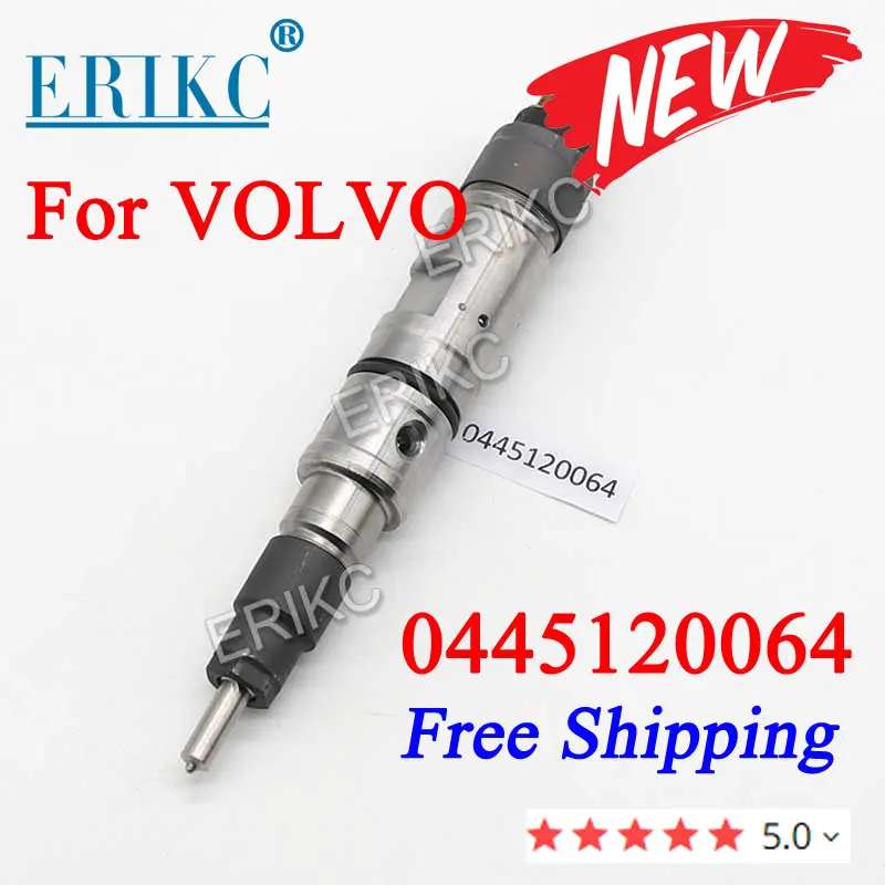 

GENUINE AND BRAND NEW 0445120064 DIESEL FUEL INJECTOR 0445 120 064 Diesel Injector 0 445 120 064 for VOLVO 0986435529 0986435534