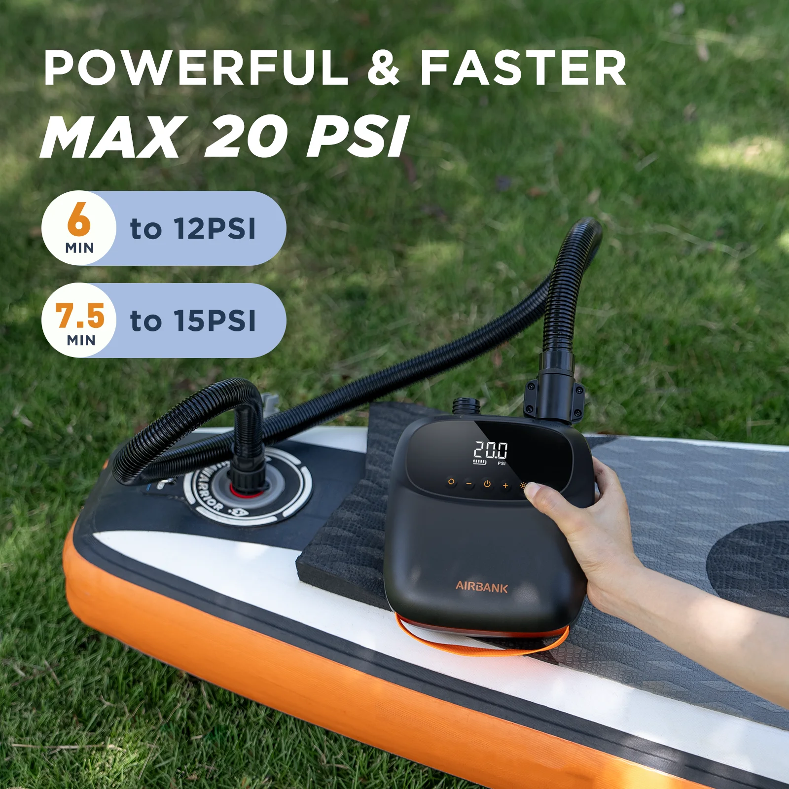 Kayak With Pedal|20psi Rechargeable Sup Pump For Inflatable Boats & Kayaks - Portable Airbank