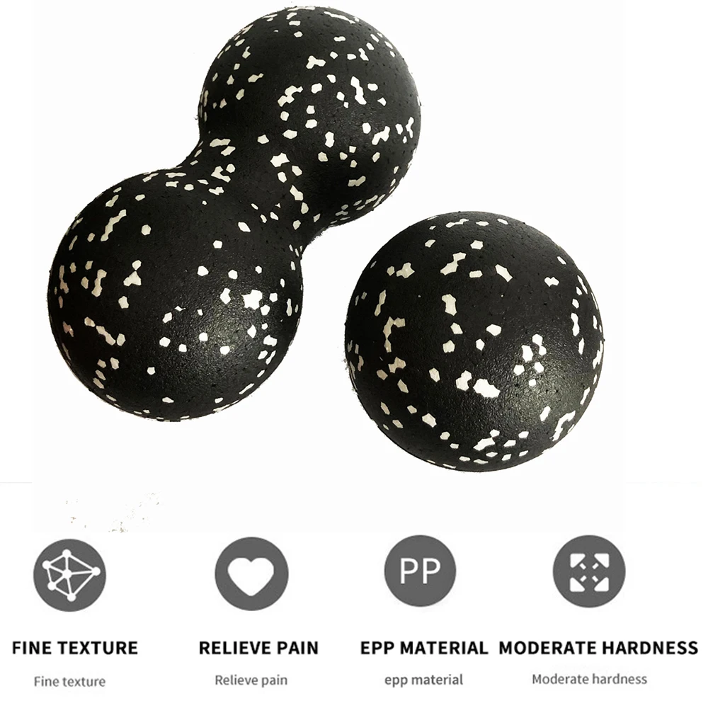 Massage Ball Yoga Foam Ball Roller Peanut Ball Epp High Density Body Massage Lacrosse Muscle Release Fascia Therapy Pilates Back/neck/foot massage ball fascia ball