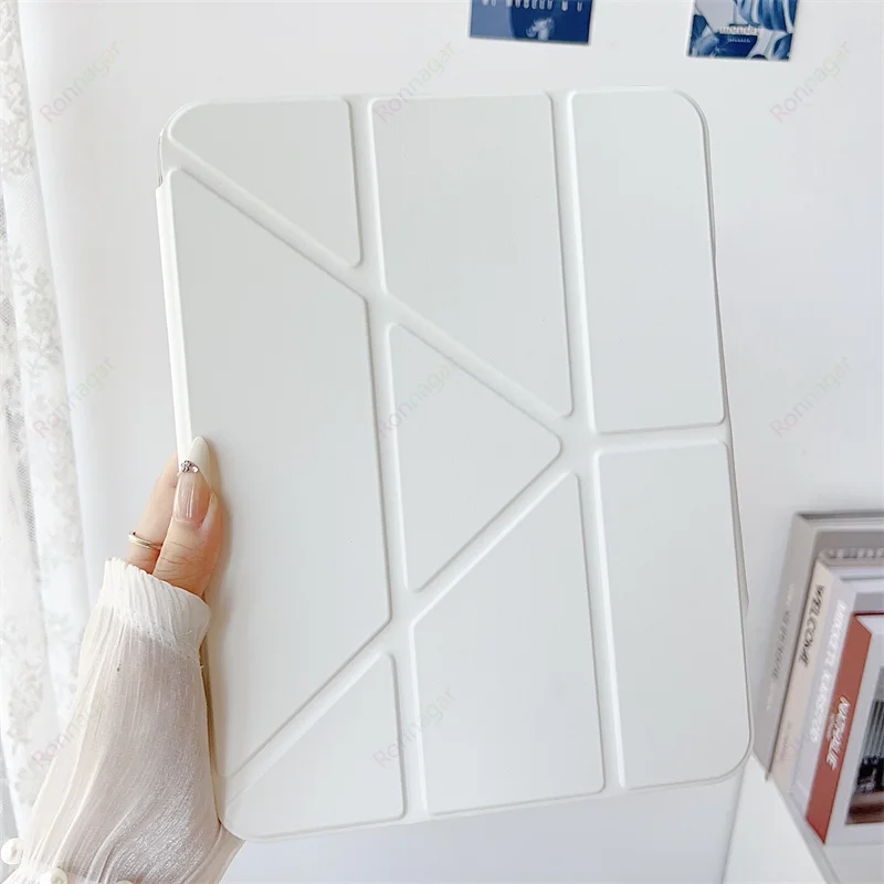 Slim  Y-Folding Case with Clear Acrylic Back and S Pen Holder