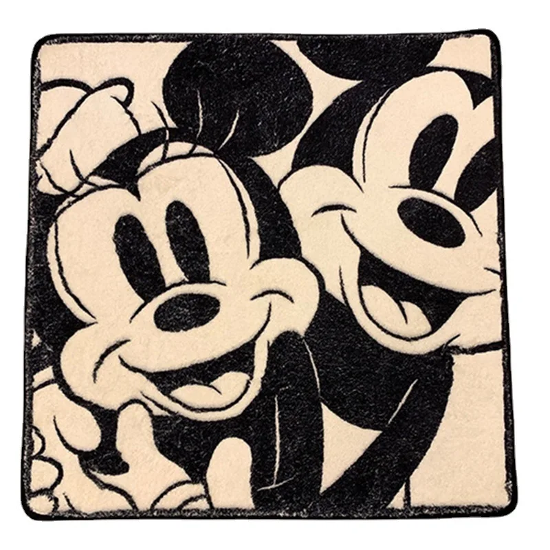 Disney Mickey Mouse Cushion Anime Bathroom Non-slip Mat Kawaii Faux Cashmere Absorbent Carpets Living Room Bathroom Mat Carpet 6