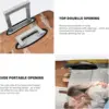Custom Luggage Cover Personalized 1pc Suitcase Cover with Photo Text Customized Elastic Suitcase Protector Washable Double-Sided 4
