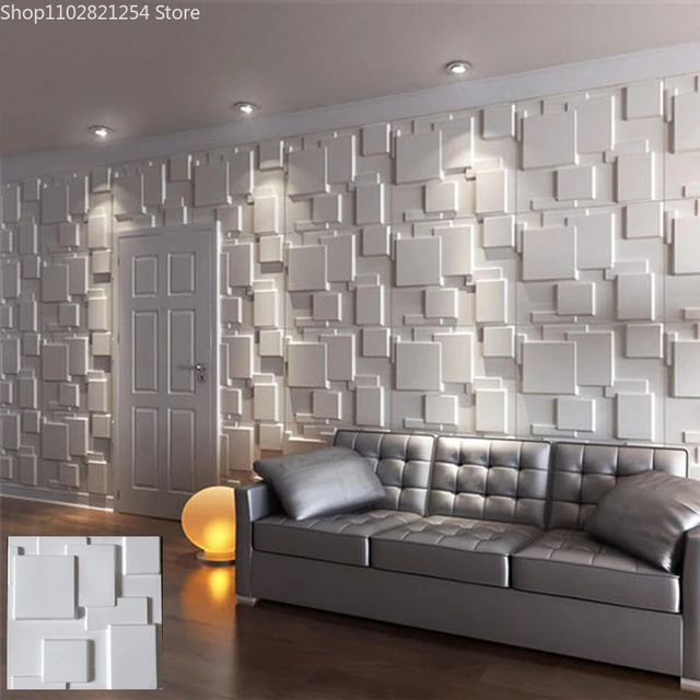Wave moldes de plástico para 3d paneles yeso pared piedra forma 3d Decor  paneles