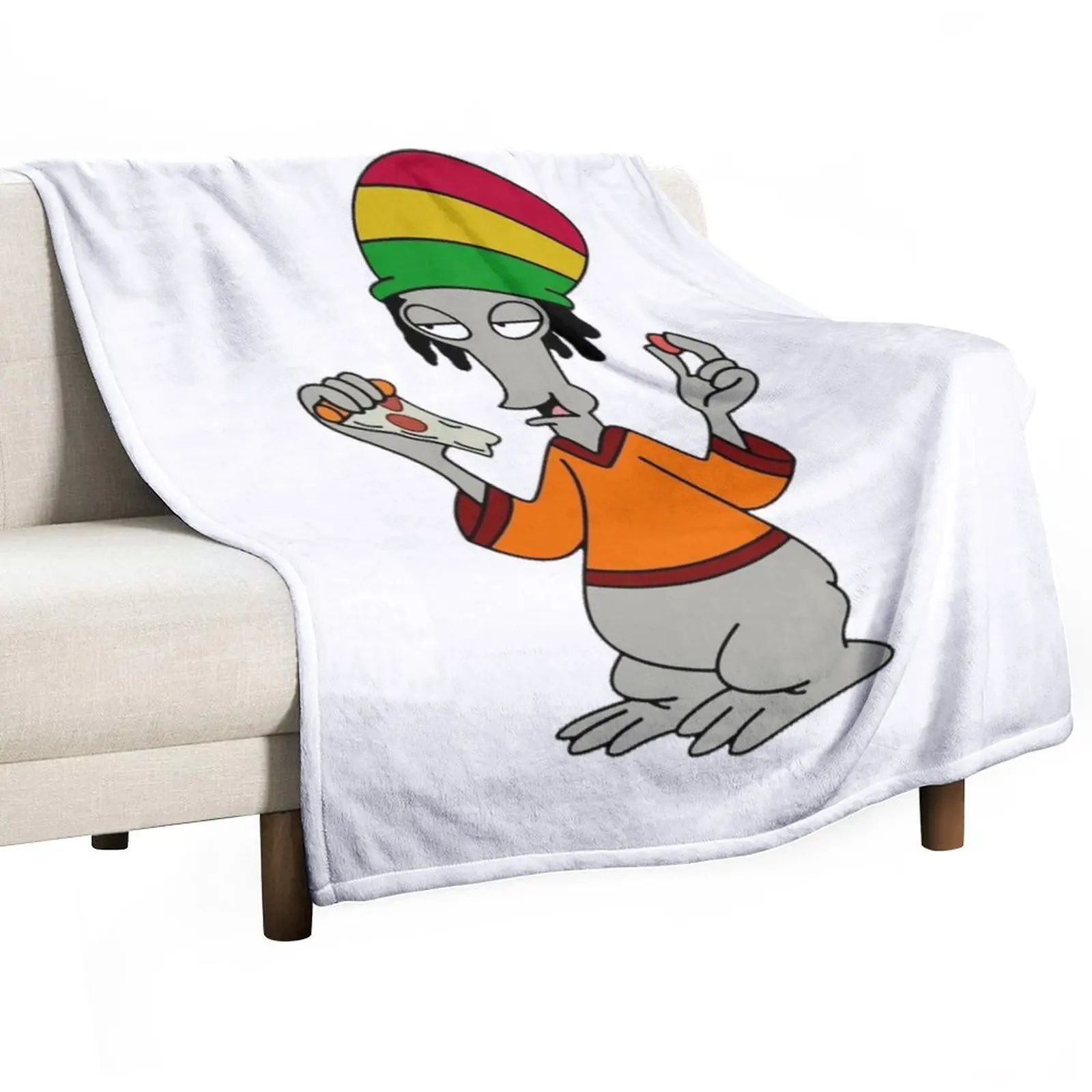 

roger the alien regge Throw Blanket Single Plush Travel Stuffeds Blankets