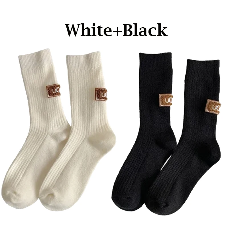 1/2/3/4/5 أزواج الخريف الشتاء الدافئة جوارب مبطنة...