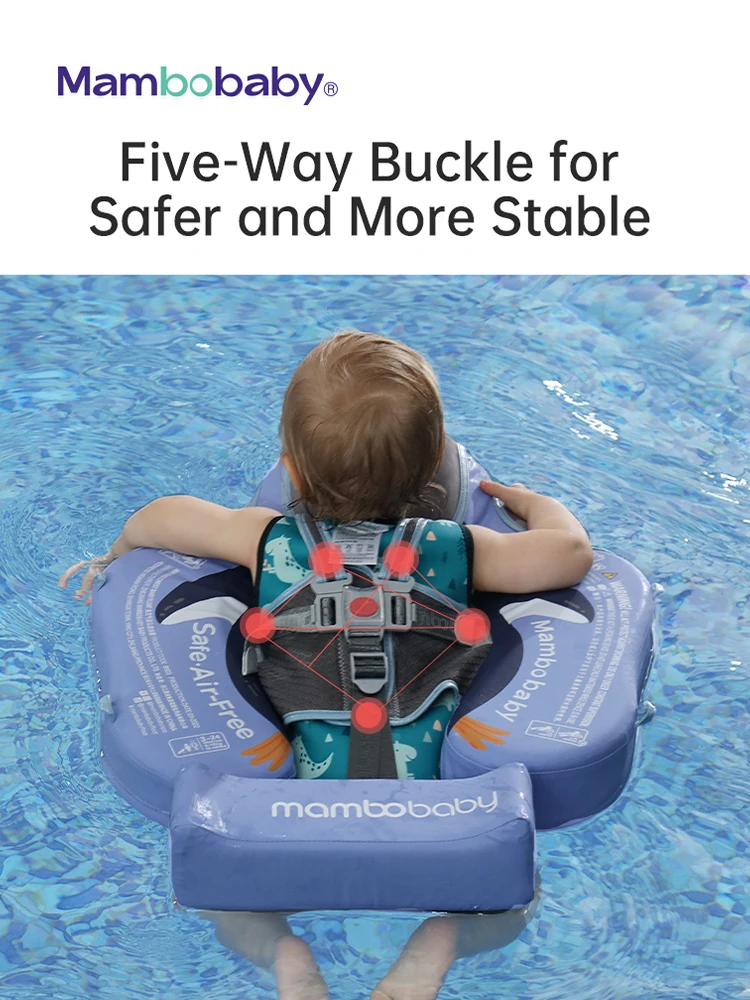 Mambobaby Baby Pool Float Blackproof Pool Mat For Infant Non-Inflatable Natation Buoy With Parasol Beach Toys For 3-24 Months 3