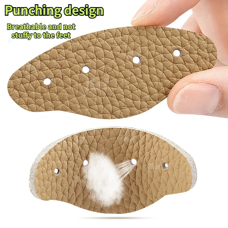 Shoe Leather Pads for High Heels Pain Reliefs for Women Adjust Size Adhesive Non-slip Shoe Pads Pain Relief Foot Care Inserts