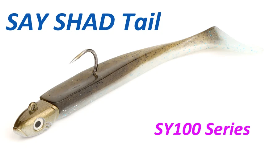 5 stücke 10cm weicher Köder großer Paddels chwanz Shad für Hecht Zander Süßwasser fischen lockt Aal Swimbait bunte weiche Köder – Detail 2