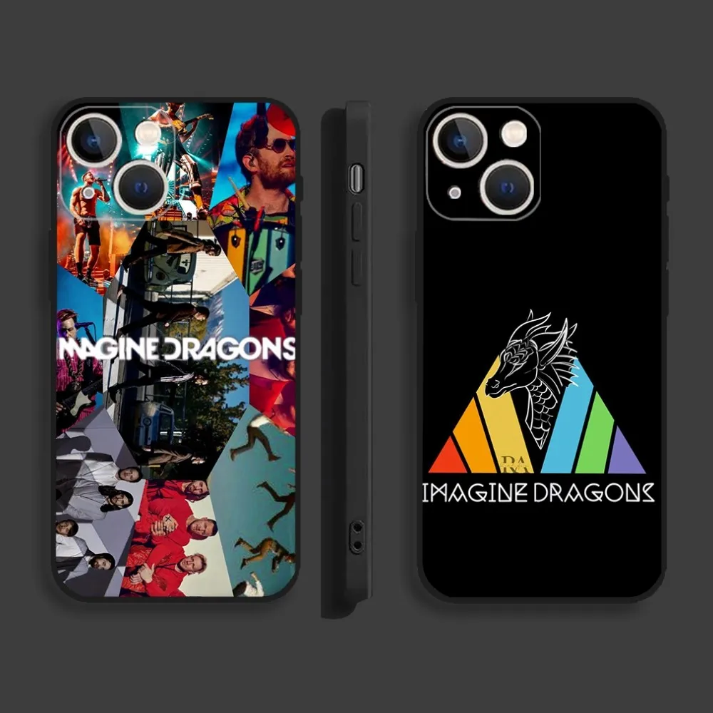 Custodia Per Telefono Rock Band Imagine Dragons Per Iphone15,14,13,12,11,Pro,Max,Plus,Mini,X,Xs,Xr,8,7,6,S,Plus,Se Custodia Morbida Nera