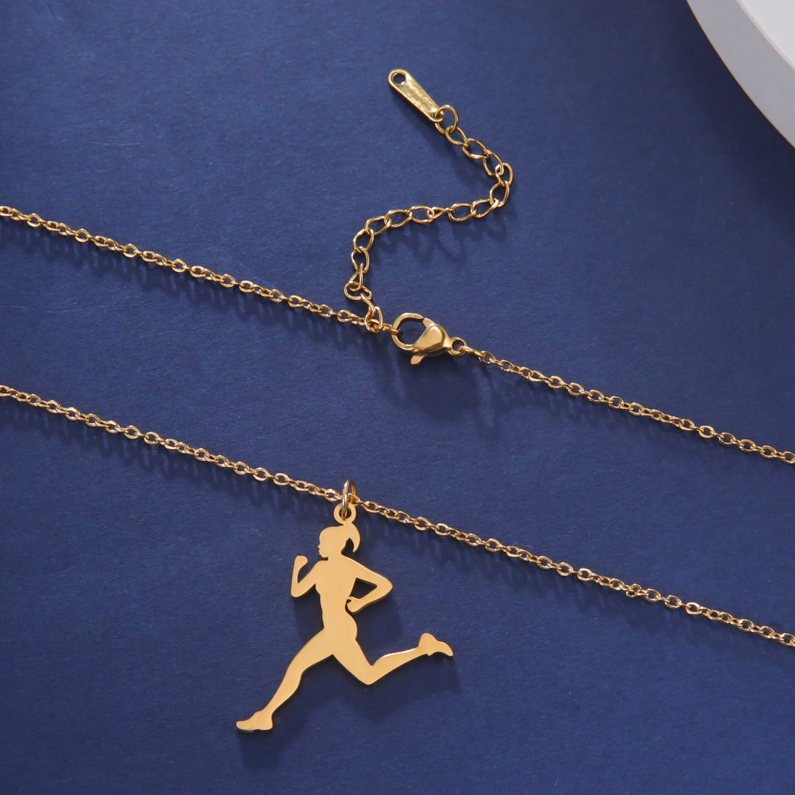 Unift Runner Pendant Necklace Women Running Girl Fashion