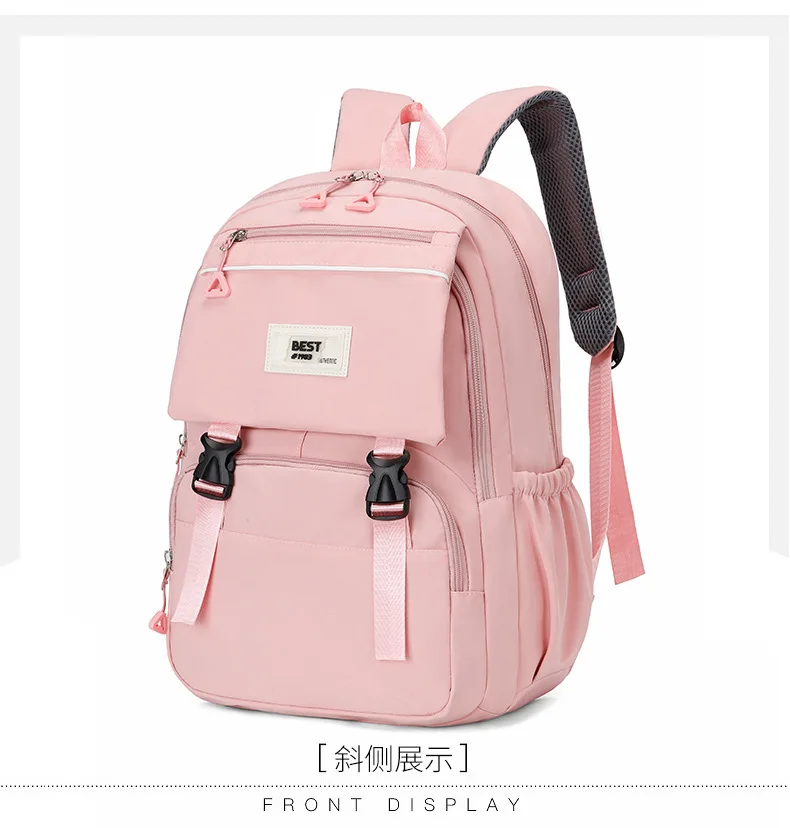 2026 Neuester modischer, verdickter Rucksack für Mittelschulmädchen, große Kapazität, einfacher und vielseitiger, hochwertiger Rucksack im Angebot – Detail 16