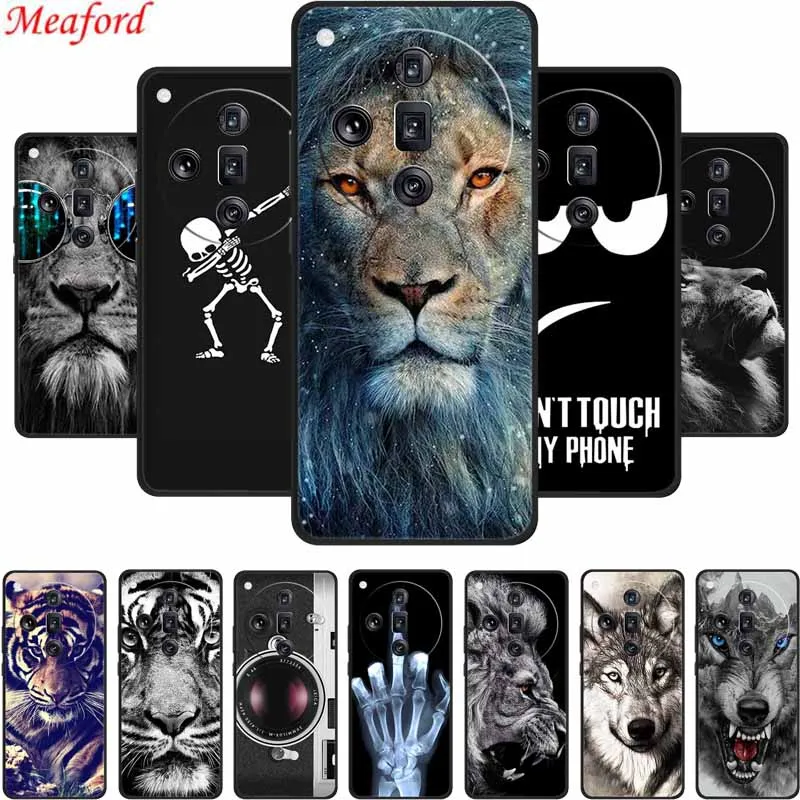 Per Oppo Find X7 Custodia Per Telefono Ultra Cover Lion Wolf Tiger Custodia Morbida In Silicone Nero Per Oppo Find X7 Ultra Case X 7 Capa