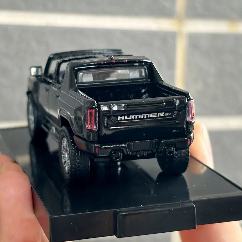 체중계 자동차 모델 장난감 HUMMER E V 스페셜 에디션, 합금 다이 캐스팅, 높은 시뮬레이션 자동차 모델 장식 컬렉션 장난감, 1:64