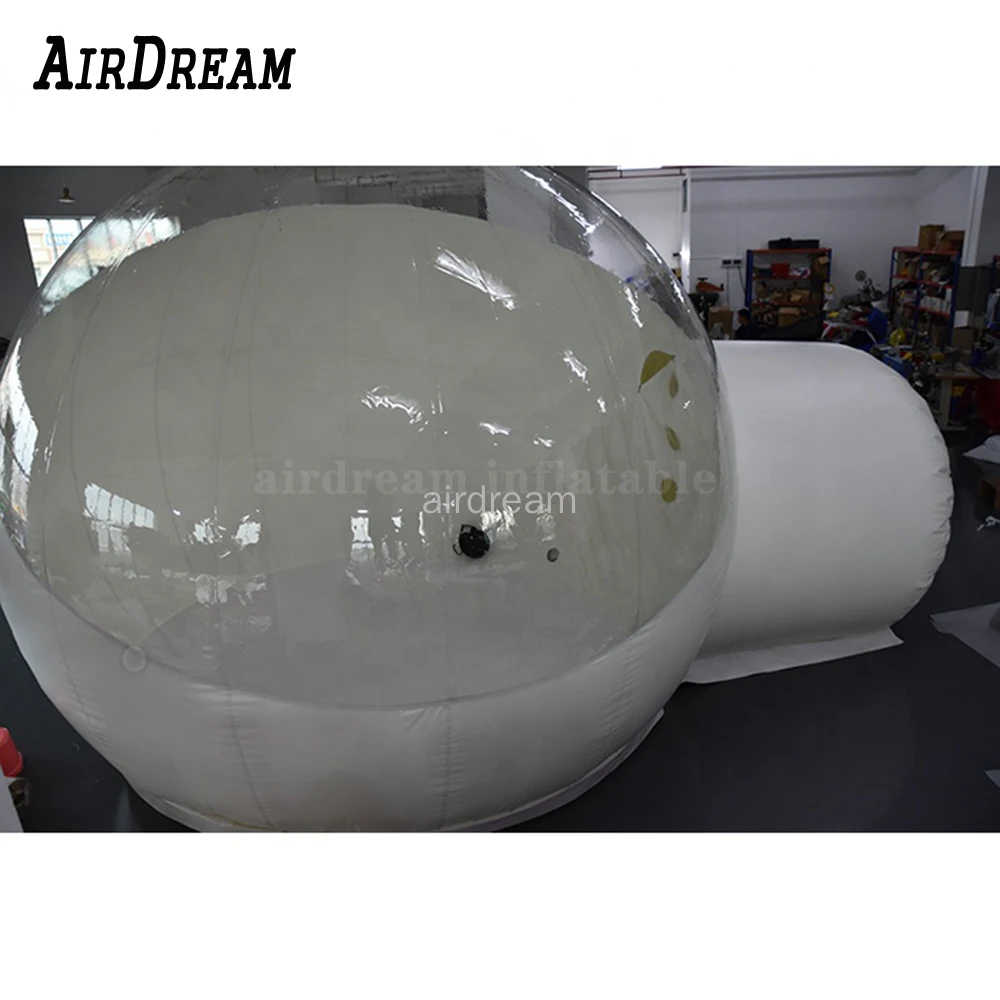 High-Quality transparent inflatable Privacy bubble tent,pvc clear air dome house,igloo camping lawn tent with 1 room 1 tunnel