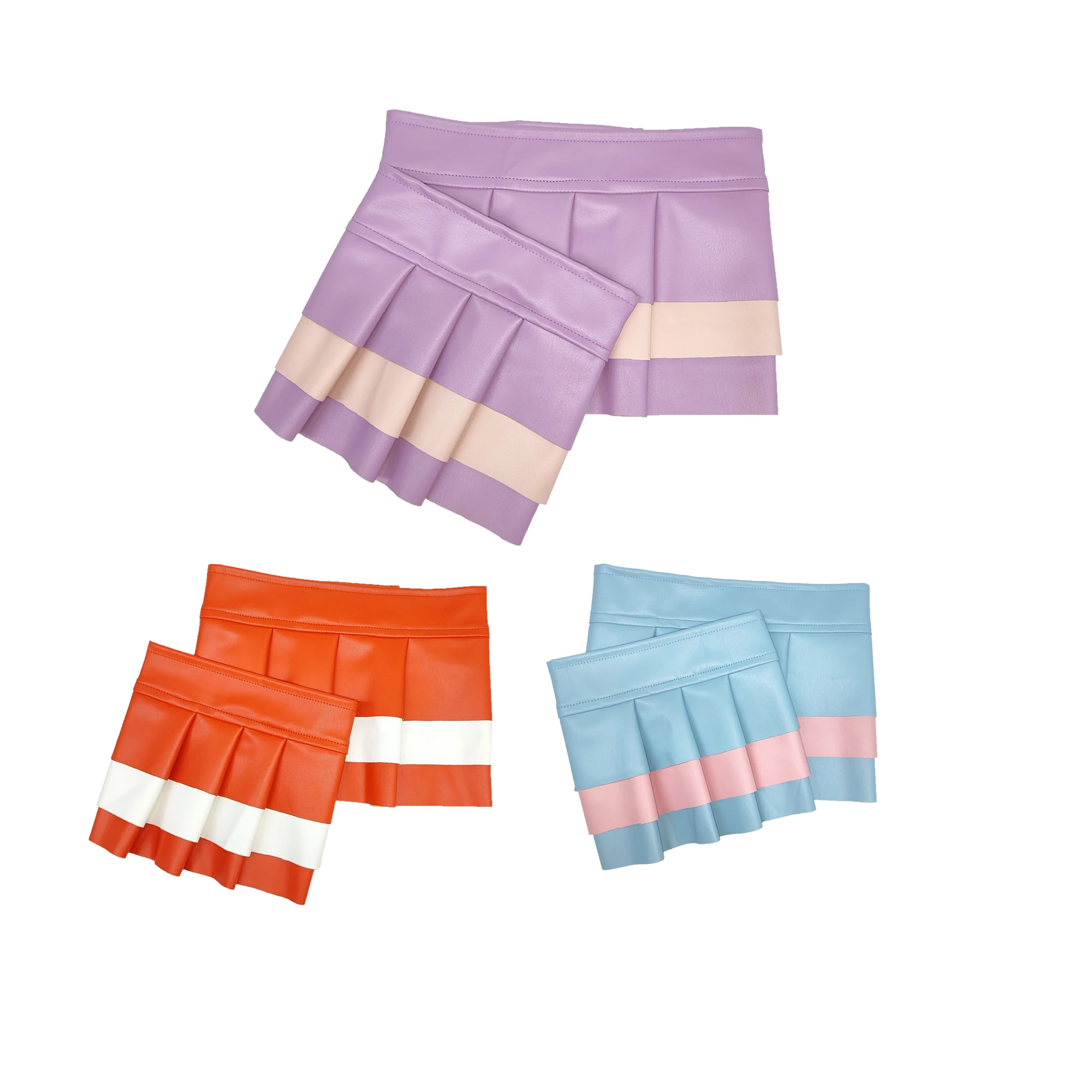 1 Dollar Limited Time Sale Three Colors Pet Leather Pleated Skirt Dog Clothes Summer Autumn Cool Comfortable Pet Clothing