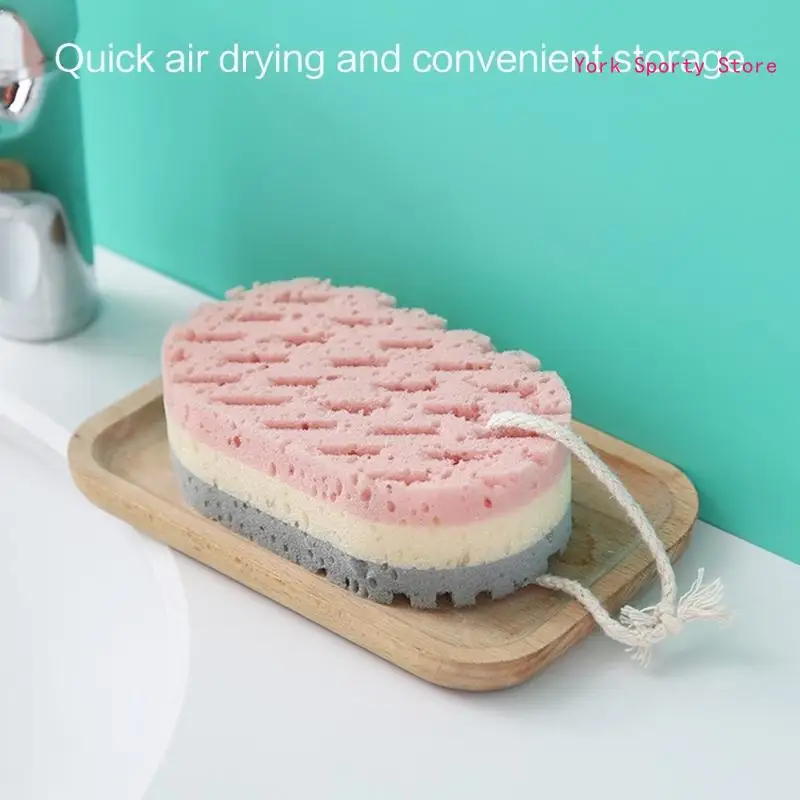 Three-layer Bath Sponge Body Brush Skin Clean Massage Cleaning Shower Brushes for Kids Adults Foam Scrubbing Towel Rope 5