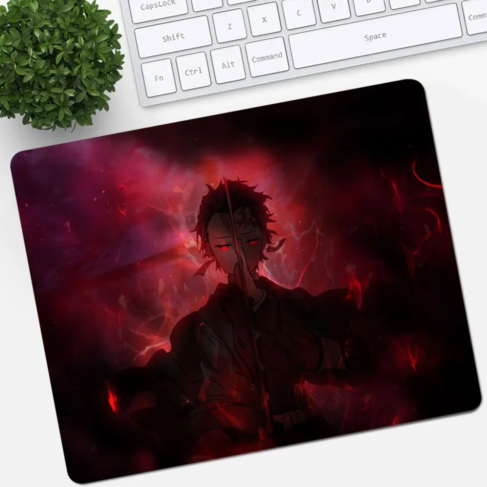 Anime Demon Slayer Kimetsu Non-slip Lockedge Gaming Mouse Pad Gamer Desk Mat Keyboard Pad Decoration Mause Pad Deskpad HomeDecor 3