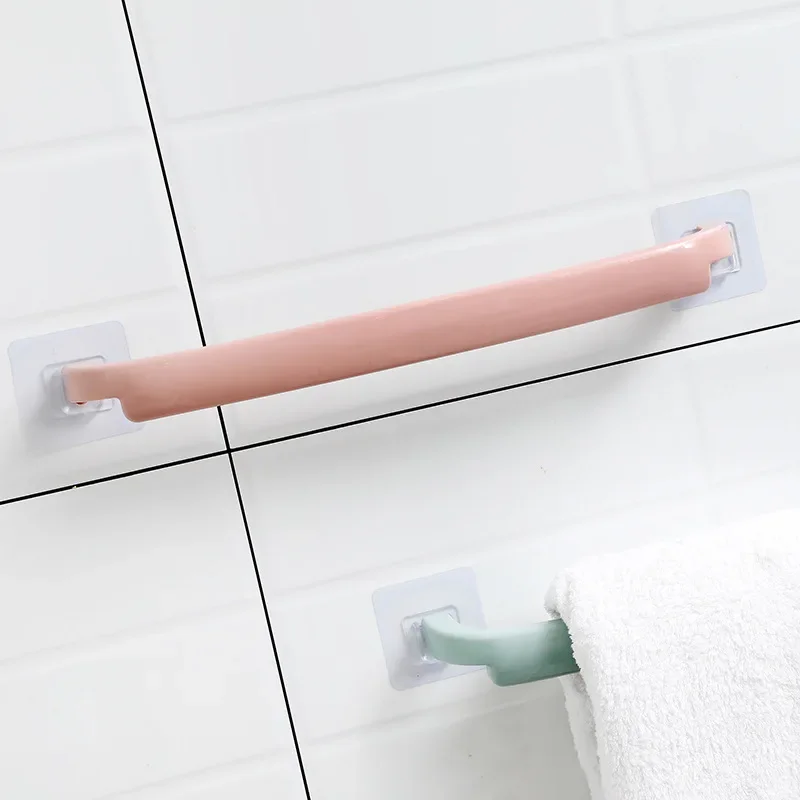 Extended Towel Rack Wall-Mounted Slipper Holder Bathroom Organizer With Multiple Storage Options Bathroom Accessories