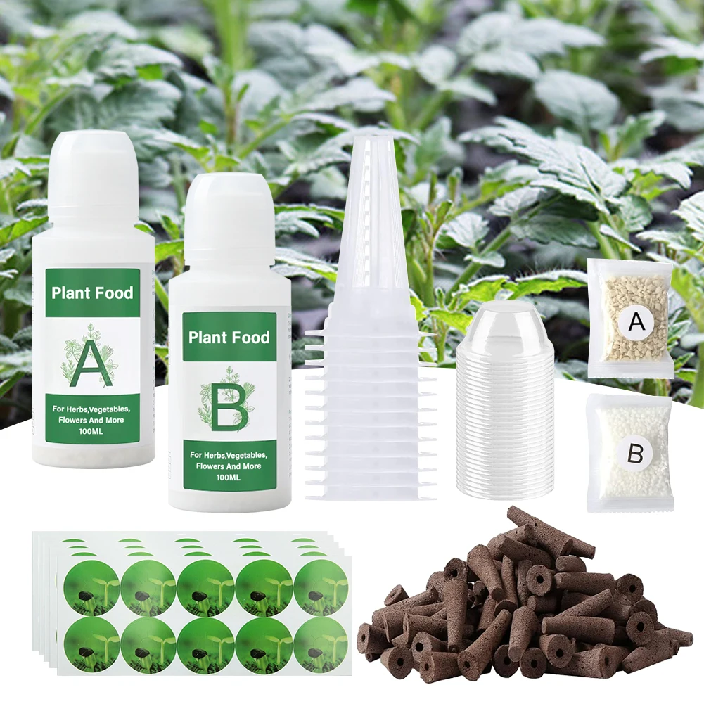Indoor Hydroponic Growing Soil Cotton Hydroponics Solid AB Fertiliser Set Agricu