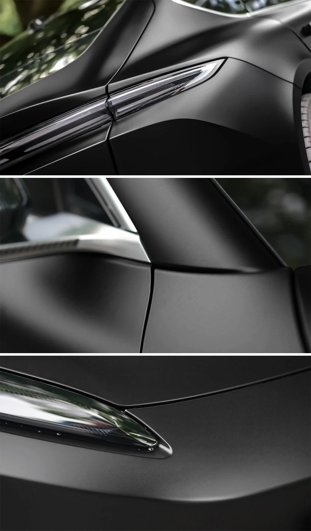 Matte Black Vinyl Applied on Vehicle