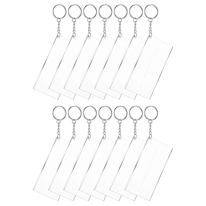 

Acrylic Keychain Blanks Song Key Chain Blanks With Metal Key Chain Rings For Custom Vinyl And DIY Keychain And Tags