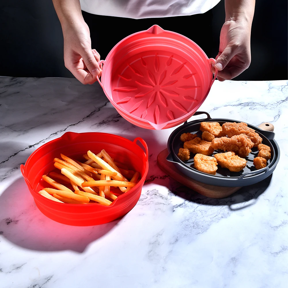  Air Fryer Accessories with Rack, Reusable Mats and