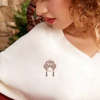 Beaut&Berry Fashion Face Brooches for Women Unisex Character Pins Friends Party Gifts Banquet Jewellery Accessories 3