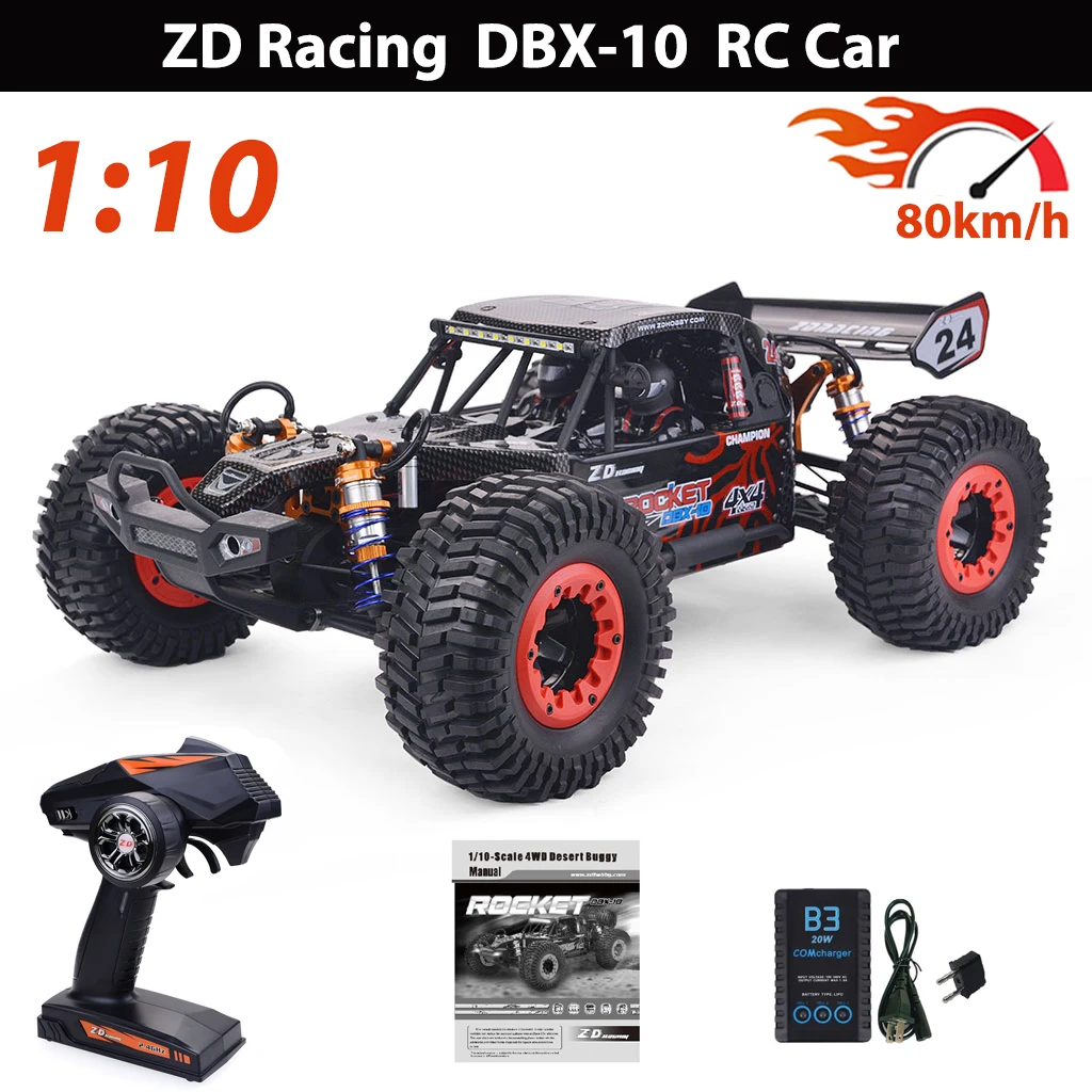 ZD Racing DBX 10 1/10 4WD 2.4G camion désert brossé voiture RC  tout-terrain