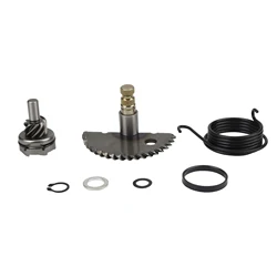 Universal Motorcycle Starter Lever Shaft Gear Assembly Kit - Scooter & Moped Essentials (Black)