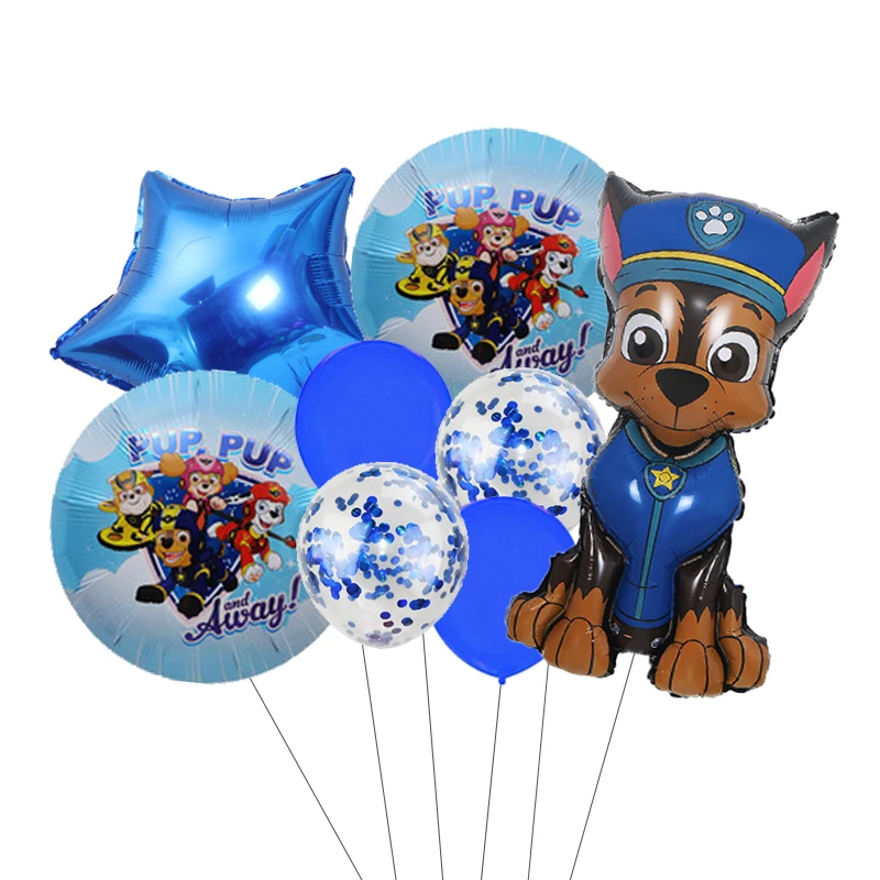 Cartoon Paw Patrol Ryder Chase Marshall Skye Aluminiumfolie Ballon Kindergeburtstag Dekoration Partyzubehör Spielzeug Geschenk – Detail 21