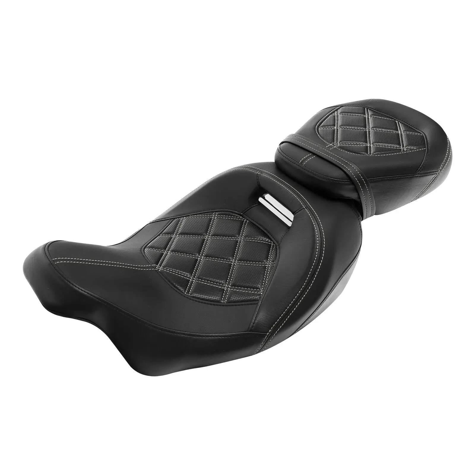 Motorcycle Driver Passenger Seat For Harley CVO Touring Road Glide FLTR 2009-