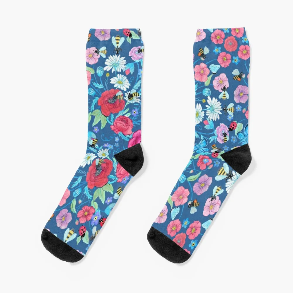 

Honey bee, Summer Floral Socks Thermal Socks Men