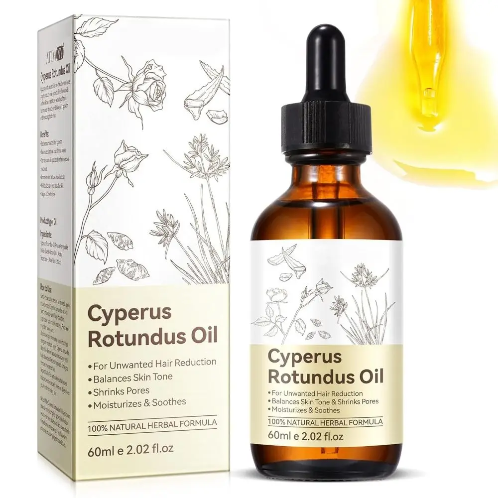 60ml Reducing Body Hair Growth Cyprus Rotundus Oil Smoothing Skin Ensuring Skin Pure Natural Oil Hydrates Deeply