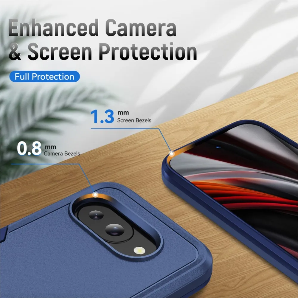 Thick Heavy Duty Shockproof Hybrid Bumper Case - Rugged Armor Hard Cover