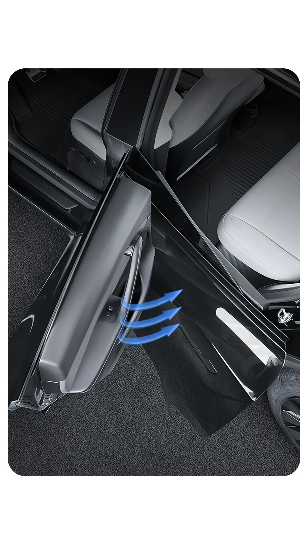 for Tesla Model 3/Y Highland Juniper 2021-2025 rear door sill protection strip s