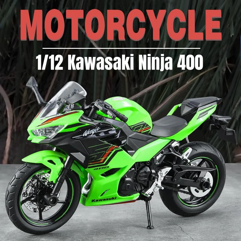Risopen Mini Moto Kawasaki Ninja ZX-6R 1:12 – Modelo De Metal Y Plástico Listo Para Exhibir, Regalo Ideal Para Fans De Las Motos