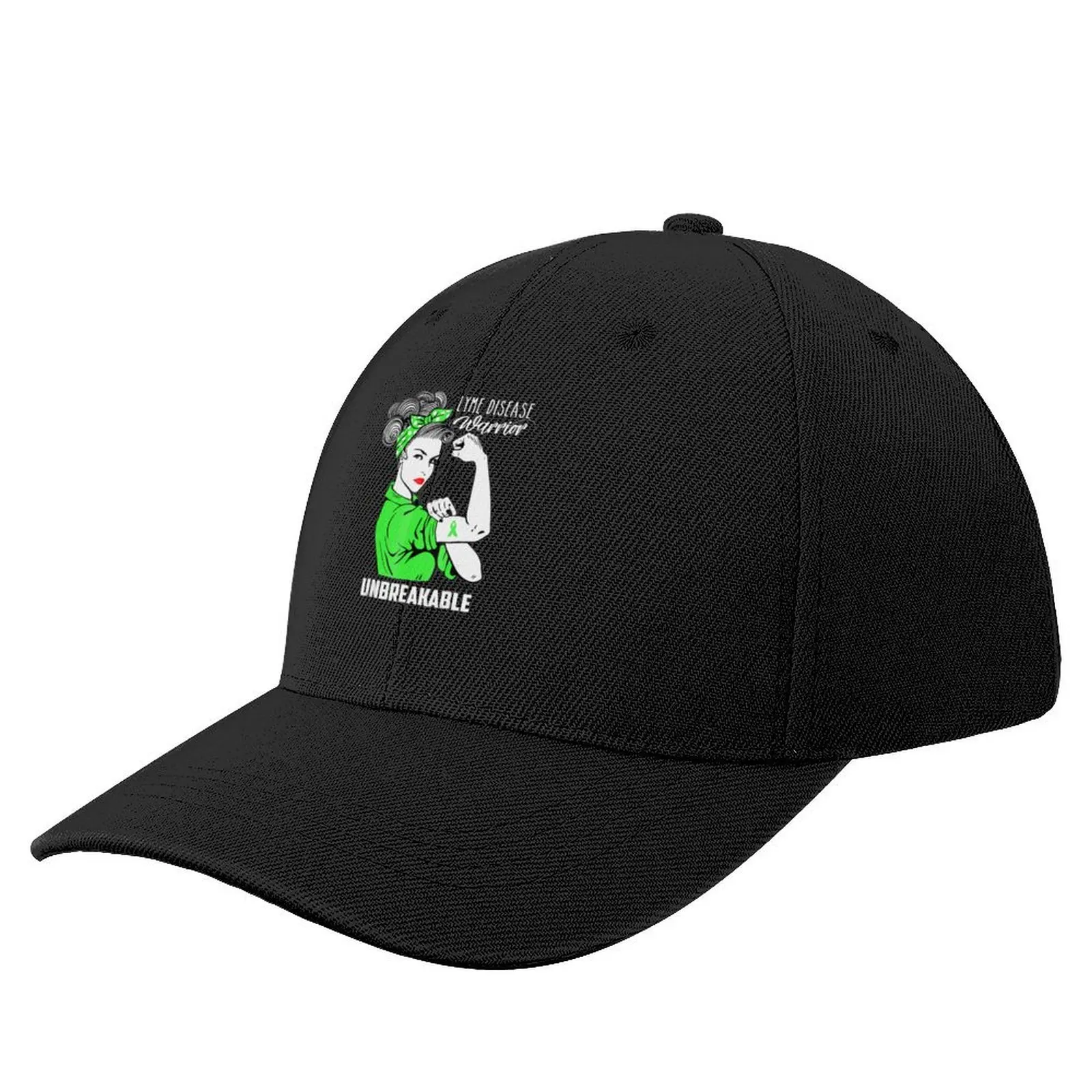 

Lyme Disease Warrior Unbreakable Awareness Baseball Cap Snap Back Hat New In Hat Golf Hat Female Men's