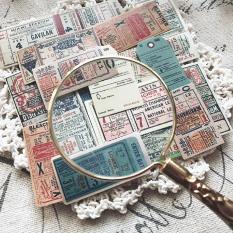22Pcs Old Ticket Junk Journal Ephemera Vintage Sticker Decorative Tim Holtz Style DIY Album Diary Scrapbooking Material Supplies decorative stickers,decorative labels stickers,stationery stickers,self adhesive stickers,adhesive stickers,paper stickers,diy scrapbooking accessories