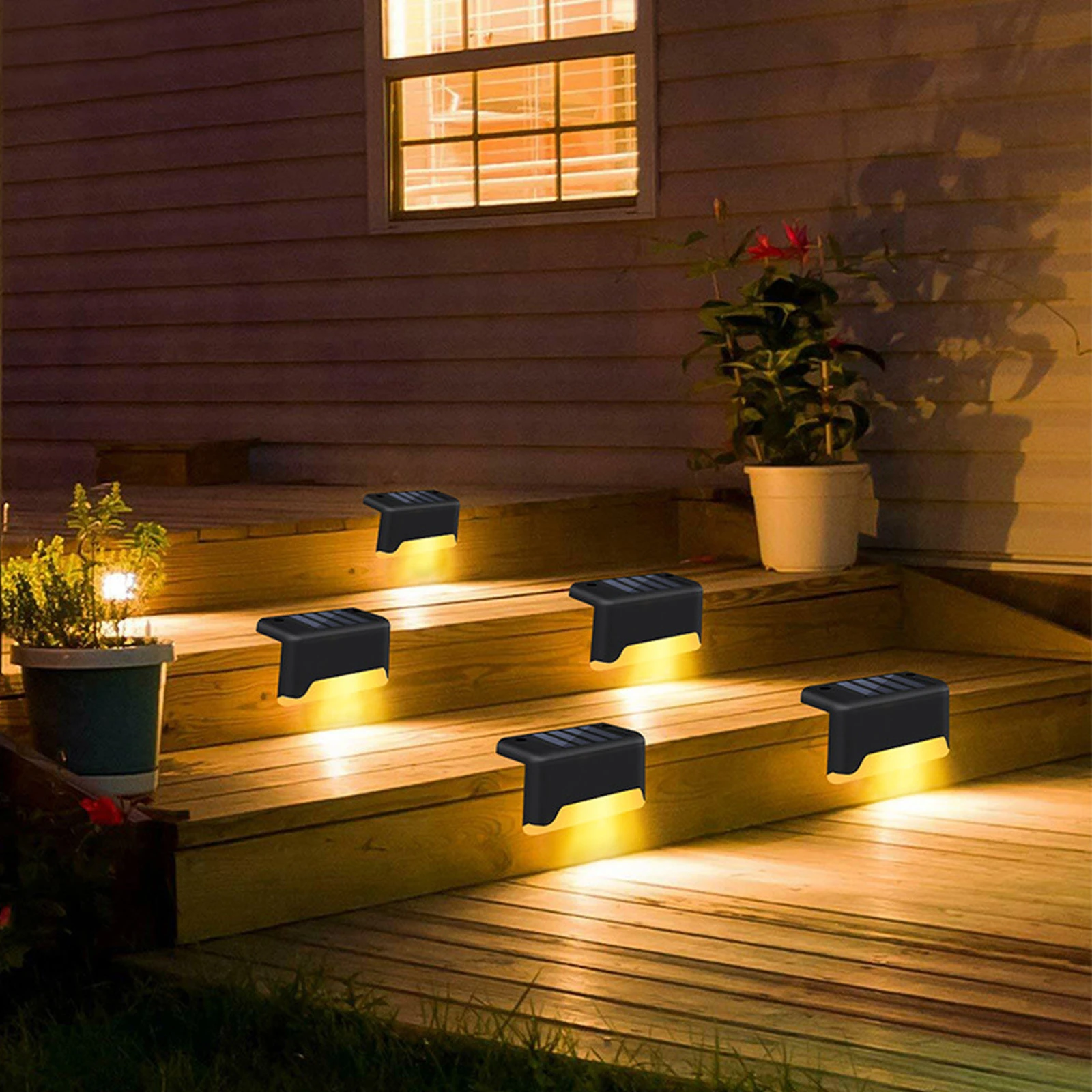 Poort oppervlakkig Spectaculair 4 Stuks Led Solar Trap Lamp Tuin Landschap Stap Dek Lichten Led Lamp Balkon  Hek Verlichting Waterdicht Path Trap Muur verlichting| | - AliExpress