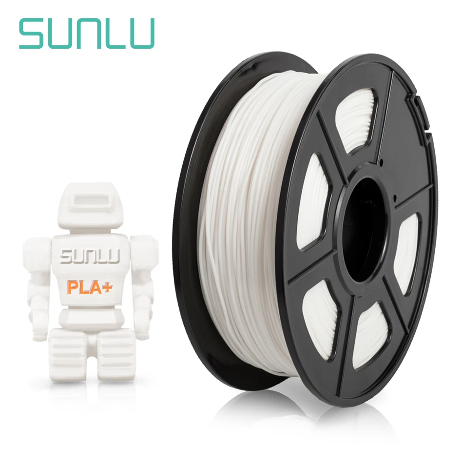 SUNLU 1.75mm PLA PLUS 3D Filament  For 3D Printer Filaments PLA + 3D Printing Material 1KG with Spool sunlu new pla meta filament 3d printer filament 1 75mm 1kg with spool for 3d printing pen refill 8 colors free fast shipping