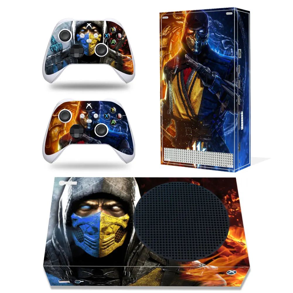 MORTAL KOMBAT Style Xbox Series S Skin Sticker for Console & 2 Controllers Decal Vinyl Protective Skins Style 2 